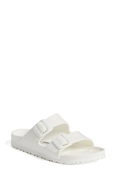 Shop Birkenstock Arizona Waterproof Slide Sandal In White Eva