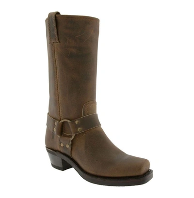 Shop Frye 'harness 12r' Leather Boot In Tan