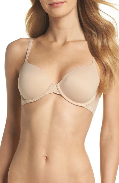 Calvin Klein Perfectly Fit Full Coverage T-shirt Bra F3837 In Bare