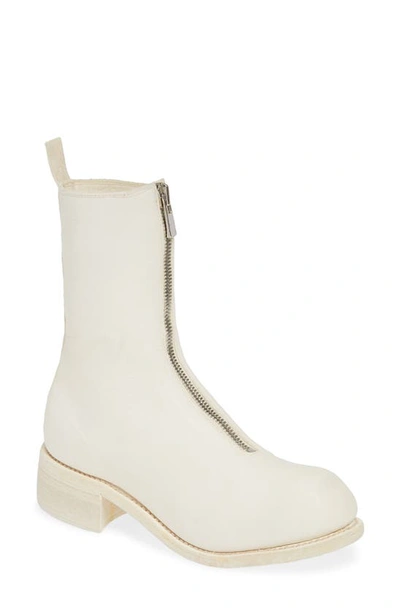 Shop Guidi Front Zip Boot In White