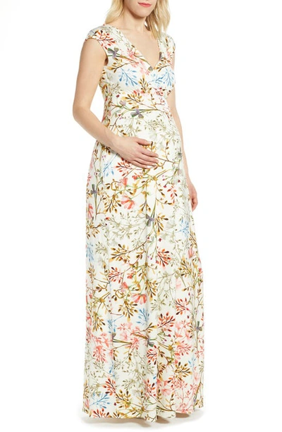 Shop Tiffany Rose Alana Maternity/nursing Maxi Dress In White