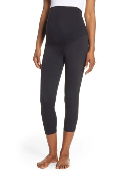 Shop Zella Live In Crop Maternity Leggings In Black