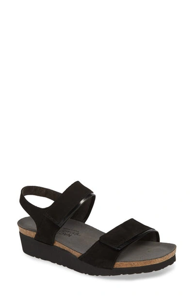 Shop Naot Aisha Wedge Sandal In Black