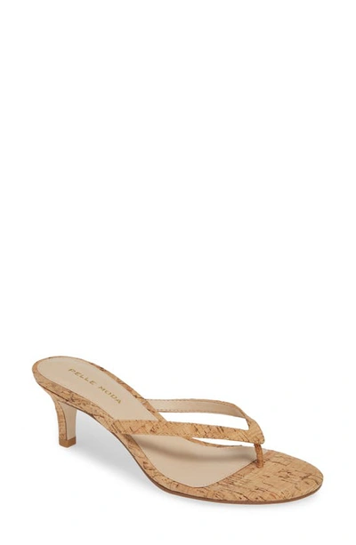 Pelle Moda Eunice Slide Sandal In Natural Snake Print