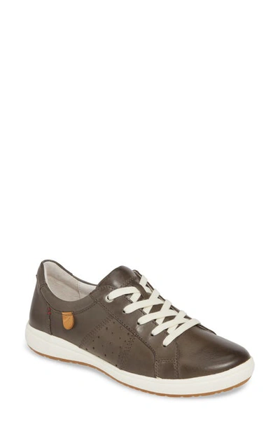 Shop Josef Seibel Caren 01 Sneaker In Grigio Leather