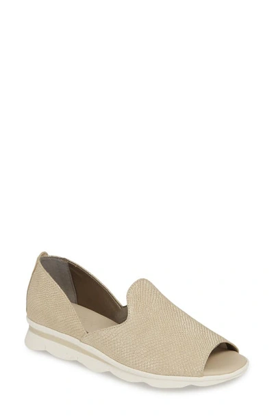 Shop The Flexx Roma Flat In Gold Milos Leather