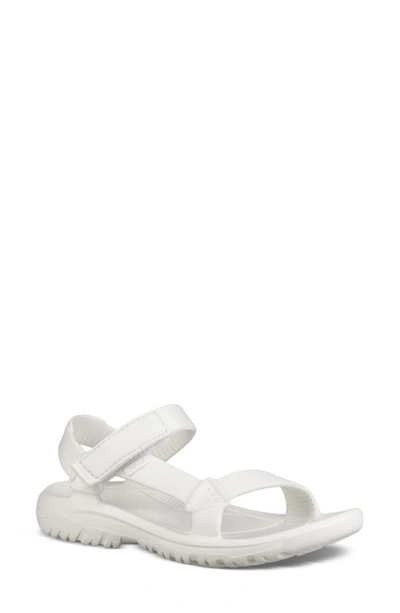 Shop Teva Hurricane Drift Water Friendly Sandal In White Fabric