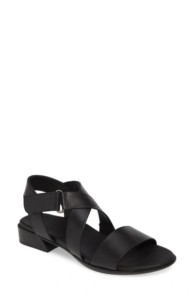 Shop Munro Souki Sandal In Black Leather