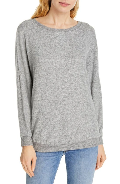 Shop Joie Jennina Drop Shoulder Sweater In Heather Grey