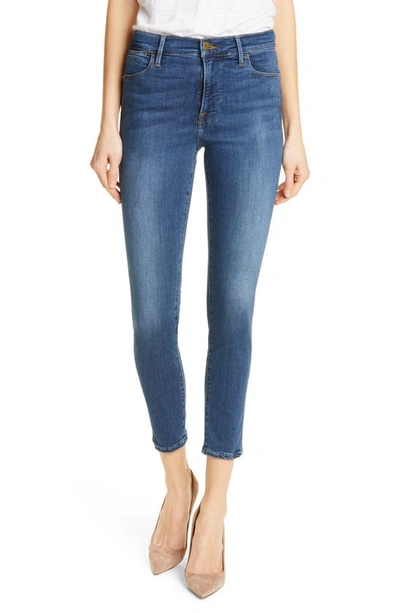 Shop Frame Le High Crop Skinny Jeans In Sulham