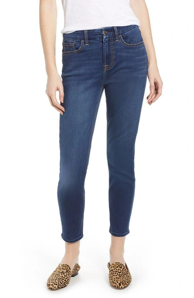 Shop Jen7 By 7 For All Mankind Ankle Skinny Jeans In Classic Medium Blue