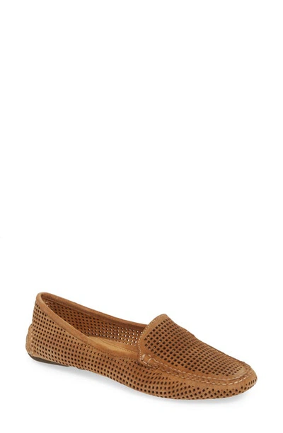 Shop Patricia Green 'barrie' Flat In Tan Suede