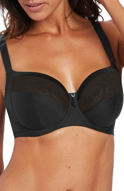 Shop Fantasie Illusion Underwire Side Support Bra In Black