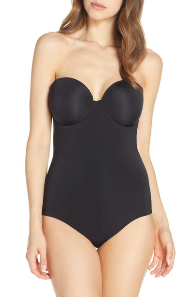 Shop Wacoal Red Carpet Strapless Shaping Bodysuit In Black