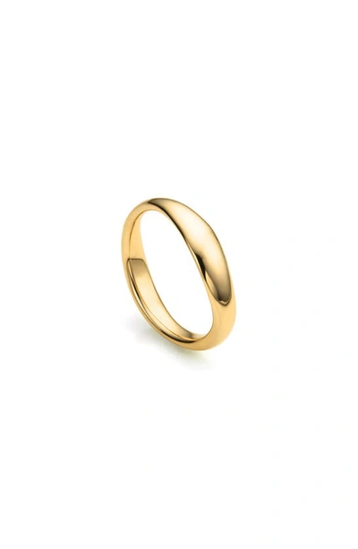 Shop Monica Vinader Nura Reef Stacking Ring In Yellow Gold