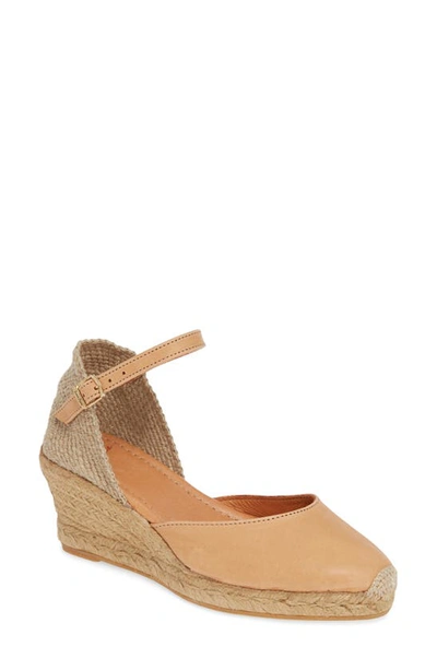 Shop Toni Pons Costa Wedge Sandal In Tan Leather