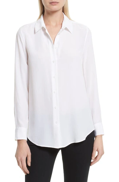 Shop Equipment Essential Silk Blouse In Bright White