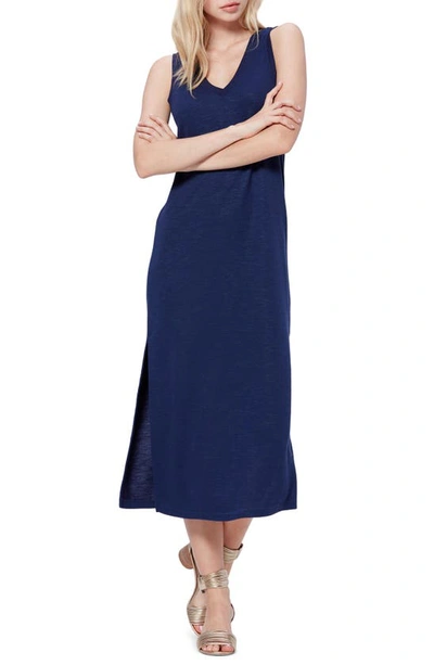 Shop Paige Sage Midi Tank Dress In Navy