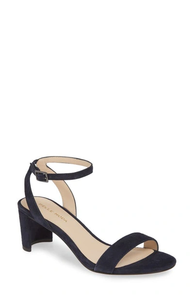 Shop Pelle Moda Moira Sandal In Midnight Suede