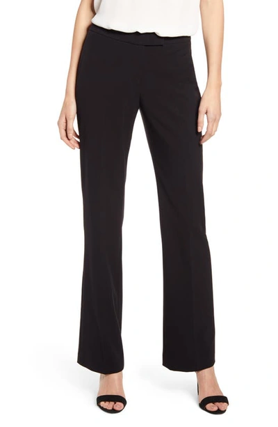 Anne Klein Stretch Flare Leg Pants In Anne Black