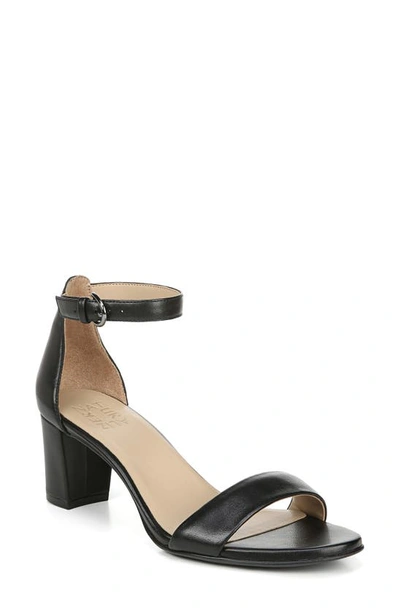 Shop Naturalizer True Colors Vera Ankle Strap Sandal In Black Leather