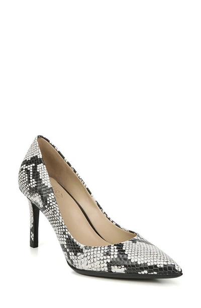 Shop Naturalizer Anna Pointed Toe Pump In Alabaster Snake Print Leather