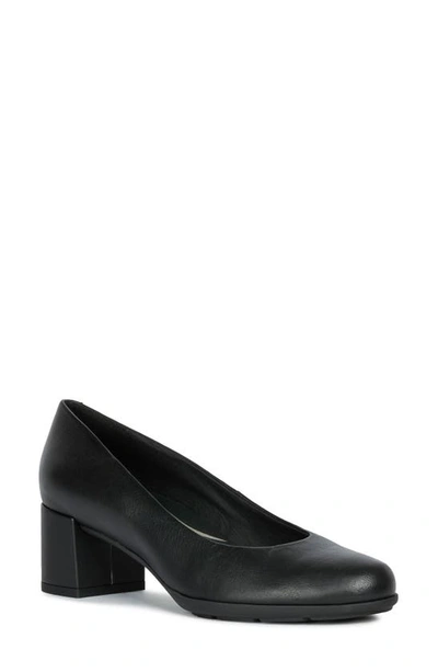 Shop Geox Annya Pump In Black Nappa Leather