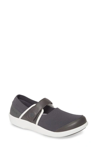 Shop Traq By Alegria Qutie Mary Jane Flat In Charcoal