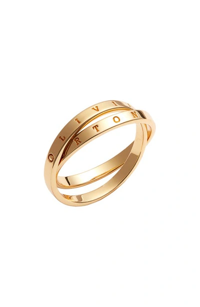 Shop Olivia Burton Interlink Ring In Gold