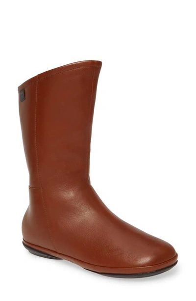 Shop Camper Right Nina Gore-tex Waterproof Boot In Brown Leather