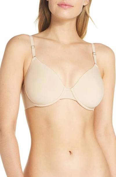 Shop Natori Zone Full Fit Smoothing Contour Underwire Bra In Cosmetic
