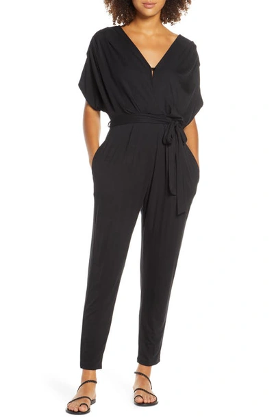 Shop Fraiche By J Open Back Jumpsuit In Black