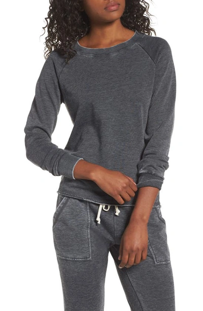 Shop Alternative Lazy Day Pullover In Washed Black