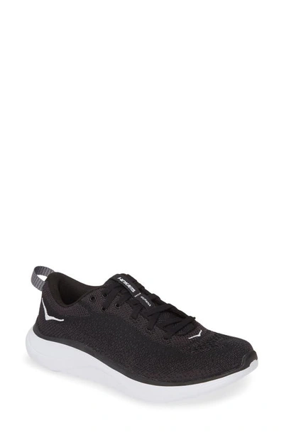 Shop Hoka One One Hupana Flow Athletic Shoe In Black / Dark Shadow