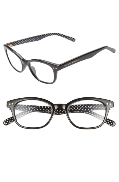 Shop Kate Spade Rebecca 47mm Reading Glasses In Black Polka Dot