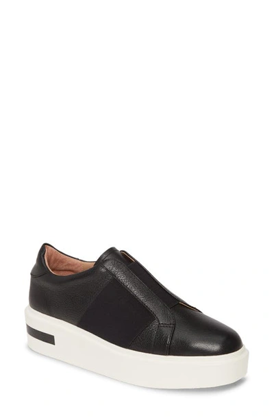 KAIRA | Athleisure Inspired Modern Leather Platform Sneaker with Wide  Elastic Strap White/Black Leather 6 M