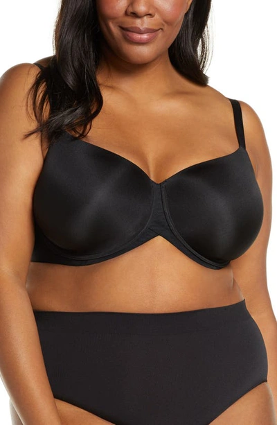 Shop Wacoal Ultimate Side Smoother Underwire T-shirt Bra In Black