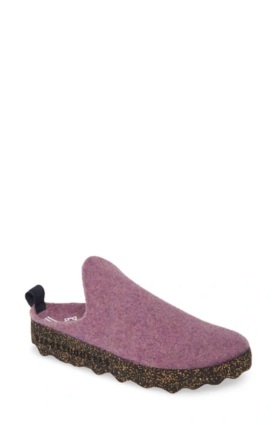 Shop Asportuguesas By Fly London Fly London Come Sneaker Mule In Lilac Tweed Fabric
