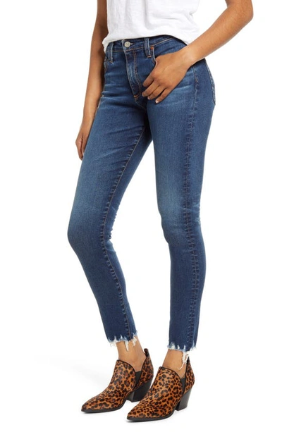 Shop Ag The Farrah High Waist Ankle Skinny Jeans In 10 Years Illustrated