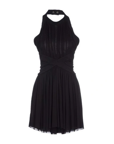 Balmain Short Dress In Black