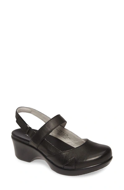 Shop Alegria Tarah Slingback Sandal In Black Casual Leather