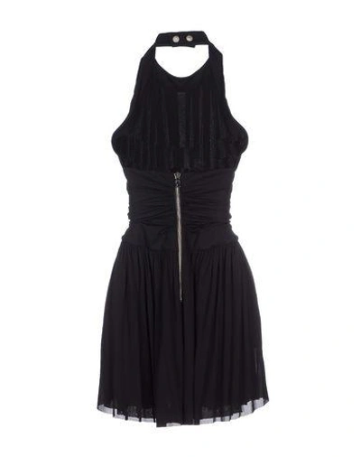 Shop Balmain Short Dress In Black