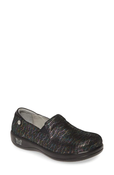 Shop Alegria Keli Embossed Clog Loafer In Dermatic Leather