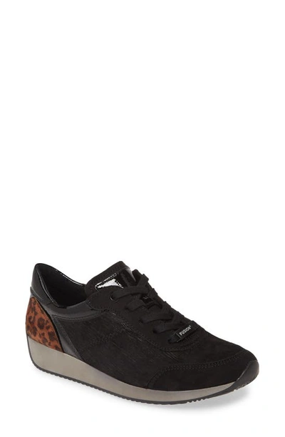 Shop Ara Lana Sneaker In Black Fabric