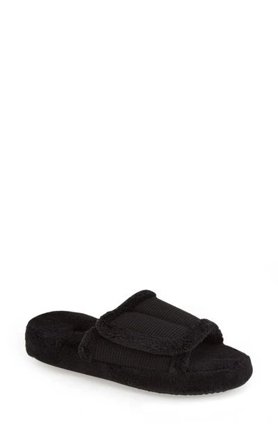 Shop Acorn 'waffle Spa Slide' Slipper In Black