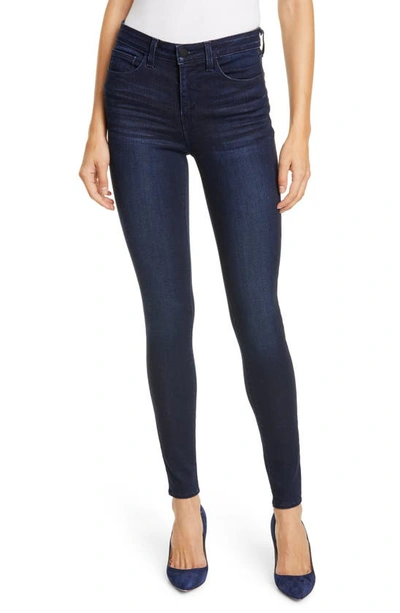 Shop L Agence Marguerite Skinny Jeans In Marino Blue