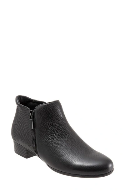 Shop Trotters Major Bootie In Black Combo Leather