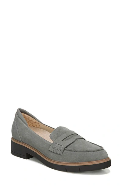 Shop Dr. Scholl's Generation Loafer In Dark Shadow Grey Leather