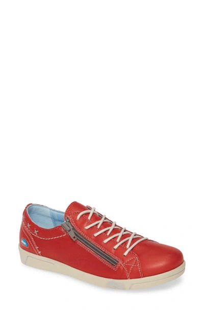 Shop Cloud Aika Sneaker In Red Leather