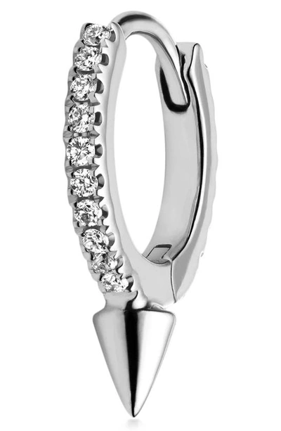 Shop Maria Tash Single Spike Eternity Clicker Earring In White Gold/ Diamond